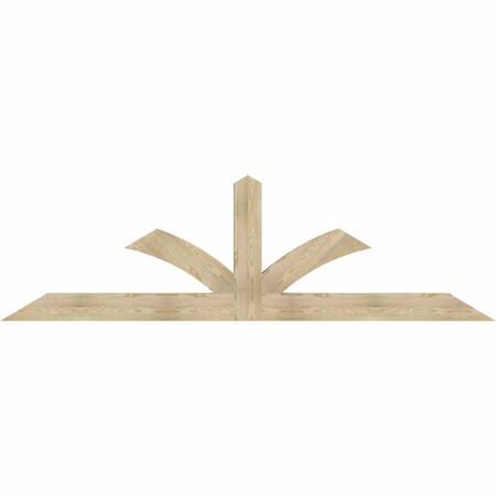 Ekena Millwork Richland Rough Sawn Timber Gable Bracket, Douglas Fir, 108"W x 31 1/2"H x 4"D x 6"F, 7/12 Pitch GBW108X31X0406RIC00RDF